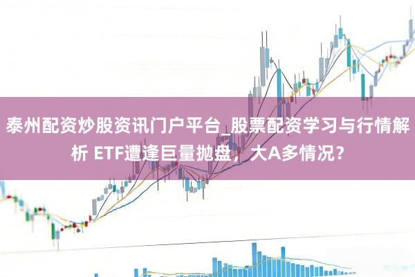 泰州配资炒股资讯门户平台_股票配资学习与行情解析 ETF遭逢巨量抛盘，大A多情况？