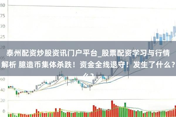 泰州配资炒股资讯门户平台_股票配资学习与行情解析 臆造币集体杀跌！资金全线退守！发生了什么？