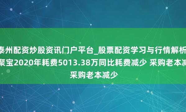 泰州配资炒股资讯门户平台_股票配资学习与行情解析 ST聚宝2020年耗费5013.38万同比耗费减少 采购老本减少