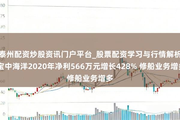 泰州配资炒股资讯门户平台_股票配资学习与行情解析 宝中海洋2020年净利566万元增长428% 修船业务增多